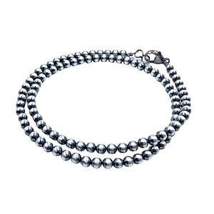 Native American Necklaces & Pendants - 20 Inch Navajo Pearls Necklace - 5mm Beads- Native American