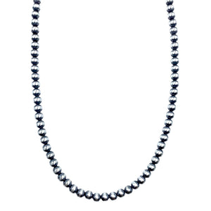 Native American Necklaces & Pendants - 22 Inch Navajo Pearls Necklace - 6mm Beads- Native American