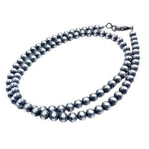 Native American Necklaces & Pendants - 22 Inch Navajo Pearls Necklace - 6mm Beads- Native American