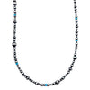 Native American Necklaces & Pendants - 24 Inch Navajo Pearls & Sleeping Beauty Turquoise Necklace - Native American