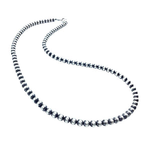 Native American Necklaces & Pendants - 26 Inch Navajo Pearls Necklace - 6mm Beads- Native American