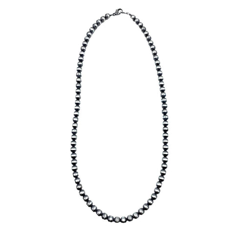 Native American Necklaces & Pendants - 26 Inch Navajo Pearls Necklace - 8mm Beads- Native American