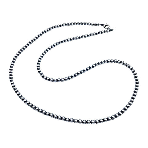 Native American Necklaces & Pendants - 30 Inch Navajo Pearls Necklace - 5mm Beads- Native American