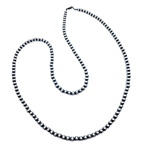 Image of Native American Necklaces & Pendants - 36 Inch Navajo Pearls Necklace - 6mm Beads - Native American