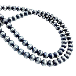 Native American Necklaces & Pendants - 36 Inch Navajo Pearls Necklace - 8mm Beads- Native American
