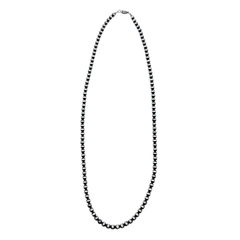 Image of Native American Necklaces & Pendants - 36 Inch Navajo Pearls Necklace - 8mm Beads- Native American