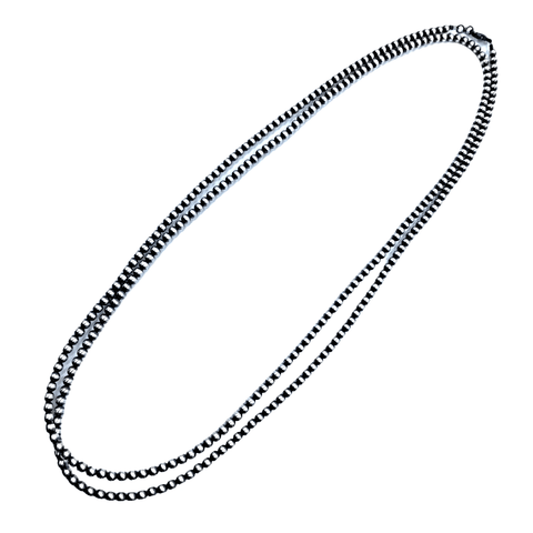 Native American Necklaces & Pendants - 60 Inch Navajo Pearls Necklace - 5mm Beads- Native American