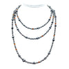 Native American Necklaces & Pendants - 60 Inch Navajo Pearls & Orange Spiny Oyster Necklace - Native American