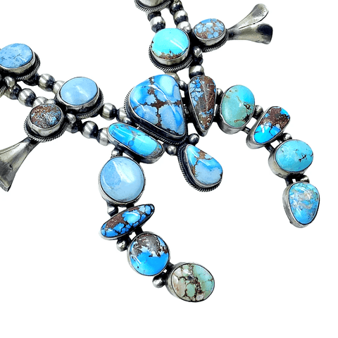 Image of Native American Necklaces & Pendants - Golden Hill Turquoise Necklace Set - Paul Livingston, Navajo