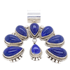 Native American Necklaces & Pendants - Lapis Lazui Teardrop Naja Pendant - Mary Ann Spencer Navajo