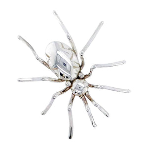 Native American Necklaces & Pendants - Large Navajo Sterling Silver Spider Pin - Emily Spencer