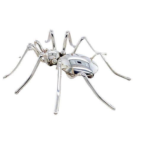 Image of Native American Necklaces & Pendants - Large Navajo Sterling Silver Spider Pin - Emily Spencer