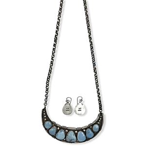 Native American Necklaces & Pendants - Navajo Golden Hills Turquoise Necklace Set