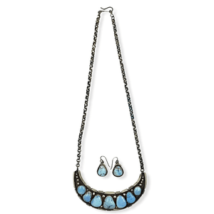 Native American Necklaces & Pendants - Navajo Golden Hills Turquoise Necklace Set