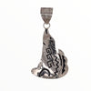 Native American Necklaces & Pendants - Navajo Howling Coyote Hand-Stamped Sterling Silver Pendant - A. Mariano