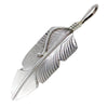 Native American Necklaces & Pendants - Navajo Sterling Silver Feather Pendant - Chris Charley