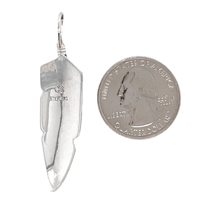 Native American Necklaces & Pendants - Navajo Sterling Silver Feather Pendant - Chris Charley