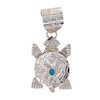 Native American Necklaces & Pendants - Navajo Turtle Hand-Stamped Sterling Silver  Pendant - Alonzo Mariano