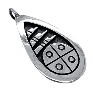 Native American Necklaces & Pendants - Small Hopi Traditional Symbol Sterling Silver Pendant