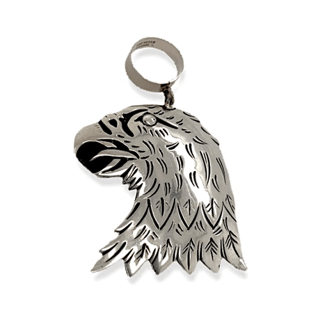Image of Native American Necklaces & Pendants - Sterling Silver Eagle Pendant By  Tommy & Rosita Singer - Navajo