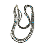 Native American Necklaces & Pendants - Three Strands Of Navajo Pearls With Turquoise Beads