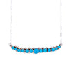 Native American Necklaces & Pendants - Zuni Sleeping Beauty Turquoise Row Necklace - Erma Esalio - Native American