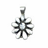 Native American Pendants - Navajo White Buffalo Cluster 10-Stone Sterling Silver Pendant- Kathleen Chavez - Native American