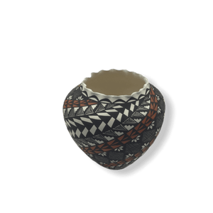 Native American Pot - SOLD Acoma Multi-Color Po.t By Sandra Victorino