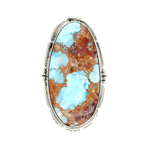 Native American Ring - Navajo Golden Hills Turquoise Embellished Ring