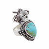Native American Ring - Navajo Kachina Royston Turquoise Sterling Silver Ring - Bennie Ration - Native American