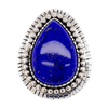 Native American Ring - Navajo Lapis Lazuli Teardrop Ring