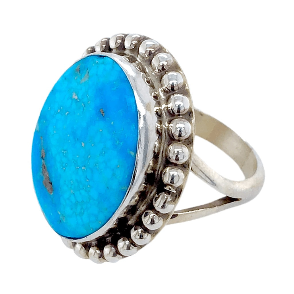 Native American Ring - Navajo Oval Duchess Ring - Samson Edsitty