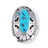 Native American Ring - Navajo Sleeping Beauty Turquoise Ring By Eugene Belone