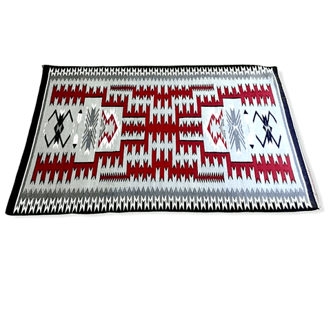 Image of Navajo 5x4 Storm Pattern Rug by C. Yellowhorse