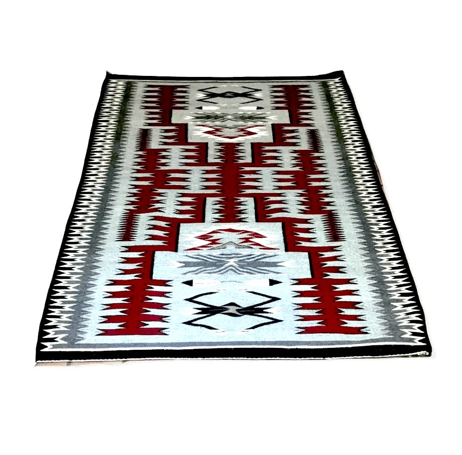 Navajo 5x4 Storm Pattern Rug by C. Yellowhorse