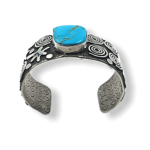 Image of Sold Navajo Dragonfly Turquoise B.racelet - Native American
