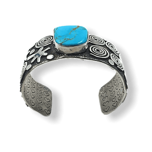 Sold Navajo Dragonfly Turquoise B.racelet - Native American