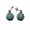 Navajo Golden Hills Turquoise Earrings - Dangle Post - Native American