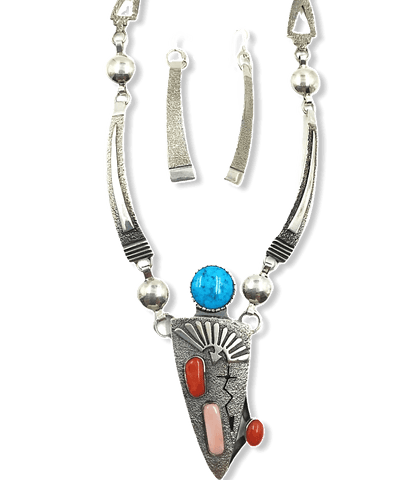 Image of Sold Navajo Multi-Color N.ecklace - Jack Tom - Native American
