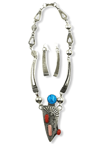 Image of Sold Navajo Multi-Color N.ecklace - Jack Tom - Native American