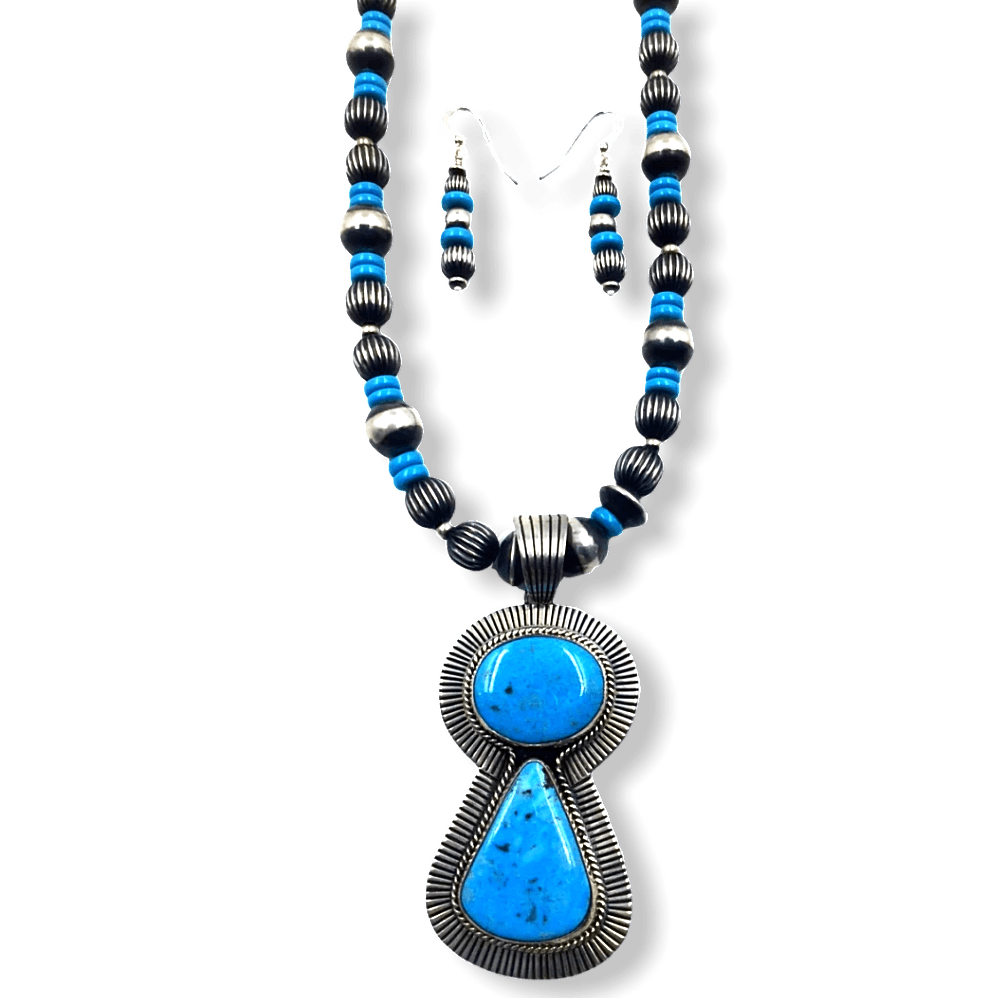 Native American Turquoise Necklace for Men, Long Turquoise Heishi Indian  American Southwestern Tribal Gemstone Necklace for Men and Women - Etsy