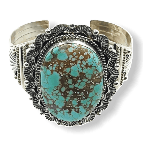 Image of sold Navajo Large Stone Turquoise B.racelet - Native American
