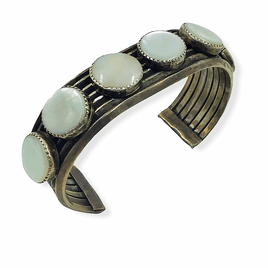 Sold Navajo Mother of Pearl Row - Native American