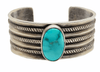 Sold Navajo Old Pawn Kingman Turquoise B.racelet - Native American