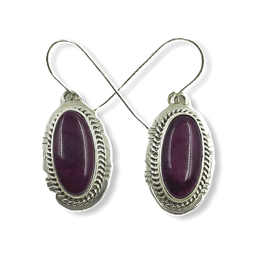 Purple spiny 2025 oyster earrings
