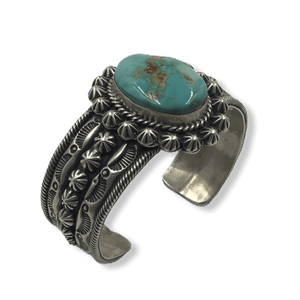SOLD Navajo Royston Turquoise Bracele.t W/ Stamping
