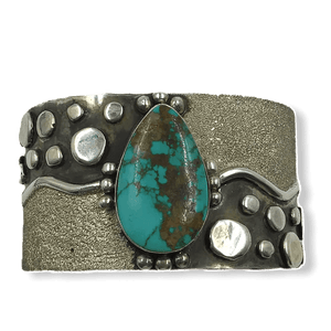 SOLD Navajo Royston Turquoise River Brace.let