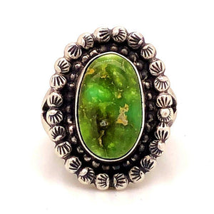 SOLD Navajo Sonoran Turquoise Ring -Old Stlye