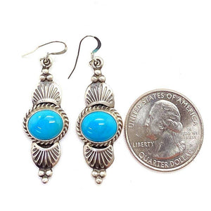 SOLD Navajo Turquoise Ear. by Mike Calladitto