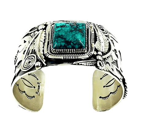 Image of Sold Navajo Wide Turquoise Horse B.racelet - Native American